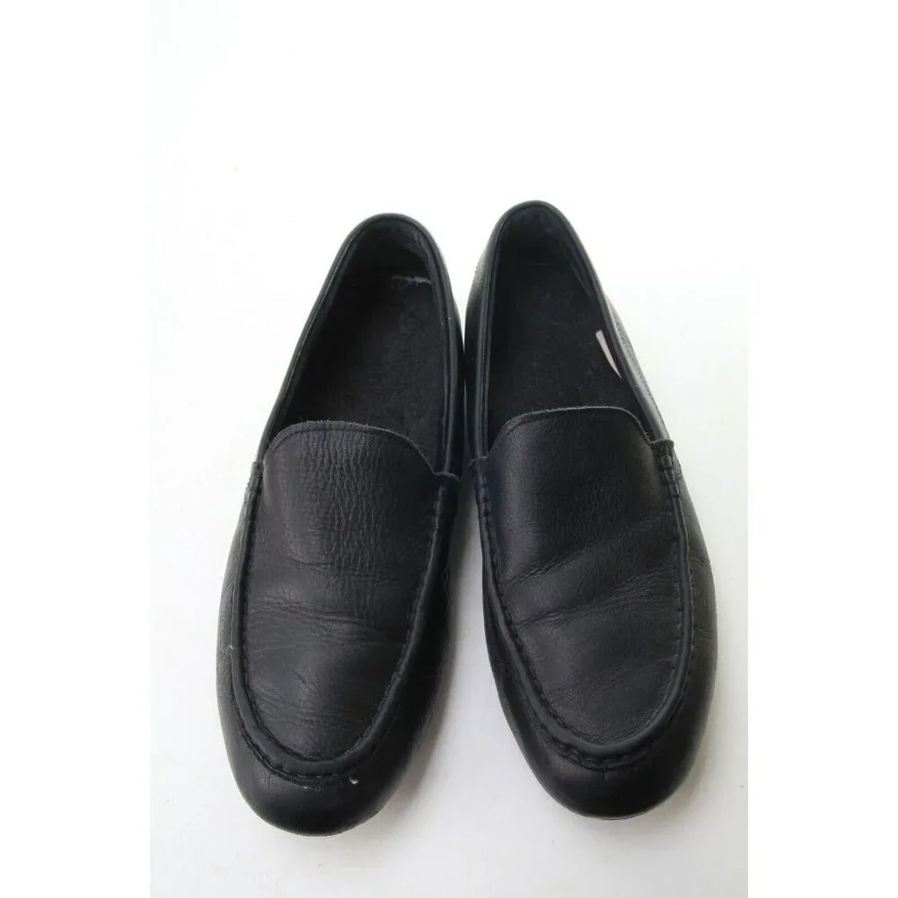 Vionic Tompkin Leather Loafer Slipper Shoe Mens Black US 10.5